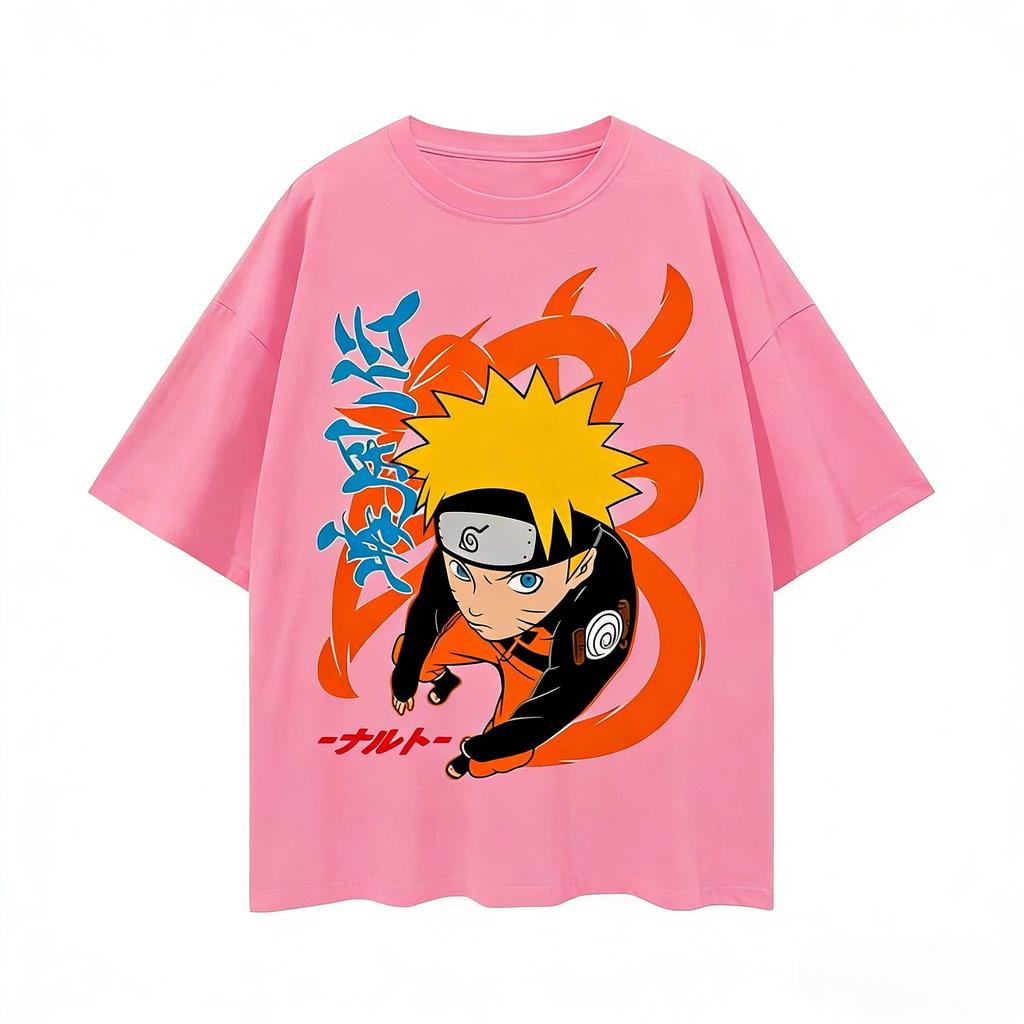 Hot Japan Anime Naruto Graphic Print T-shirt Men Women Streetwear Y2K Harajuku Fashion Loose Casual Oversize Top Cotton Solf Summer New Tee