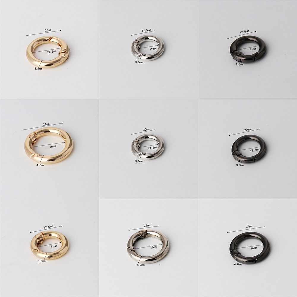 Круглая пряжка Gate с покрытием, легкая пряжка с защелкой, зажим, новый разъемный брелок для ключей, аксессуары для сумок