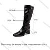 Fashion Comemore Retro Belt Buckle Women's Boots Autumn and Winter Fashion Pointed Leather Shoes for Women Thick High Heel Knight Botas