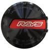 RAYS 61025000008BK-4 Center Cap Set, Glam Lights, Black/Red, Set of 4