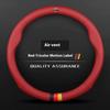 Car AntiSlip Leather Steering Wheel Cover For Volkswagen Magotan Passat Golf GTI Tiguan Touareg Polo Arteon Beetle T-ROC T-Cross