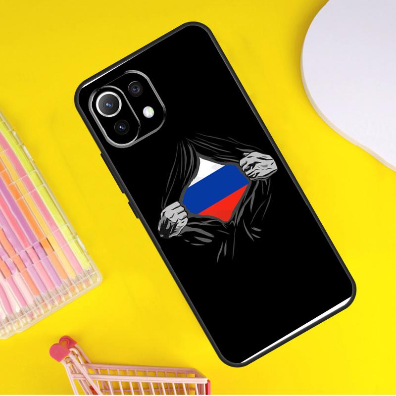 Russian Flag Cover For Xiaomi 13 14 Ultra 11T 12T 13T 14T Pro POCO X7 Pro X3 X5 F3 F5 F6 M6 X6 Pro Case