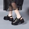 Платформенные сандалии женские летние водонепроницаемые туфли на танкетке с сумкой сандалии с полым носком на танкетке сандалии женские двубортные