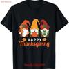 Happy Thanksgiving Gnome Fall Autumn T Shirt Vintage Homme Graphic Casual Soft Fashion Stretched Unisex Versatile