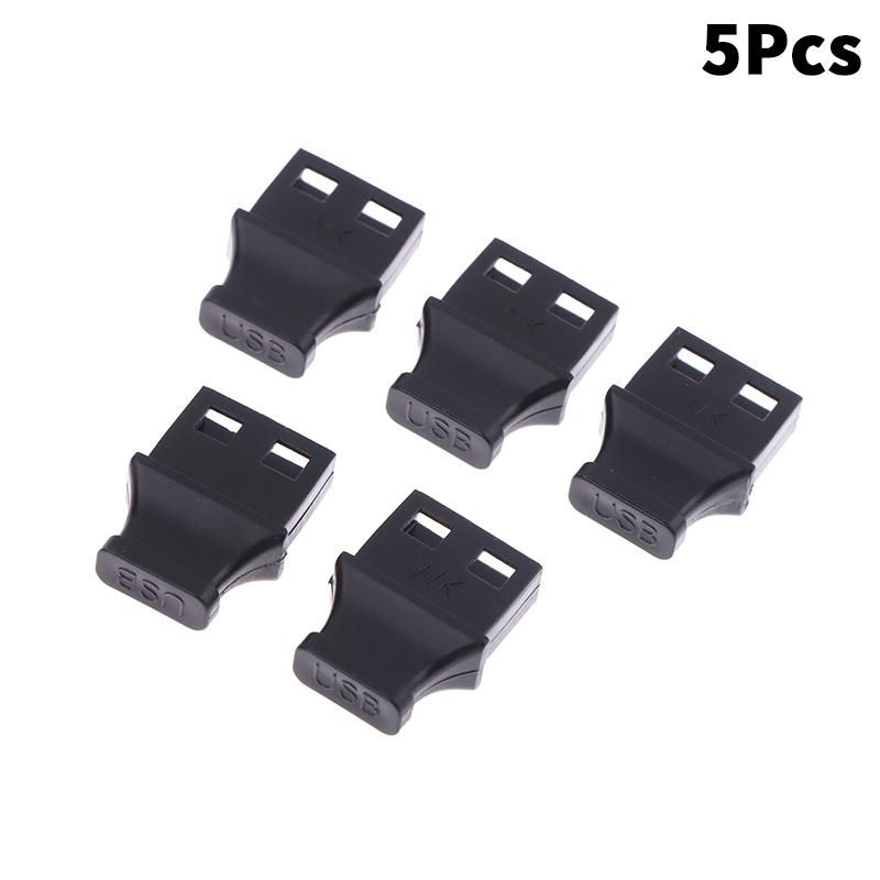 5Pcs 10Pcs USB Port Plug Cap With Handle Anti Dust Cover For Laptop Computer Socket Durable Silicone Protection