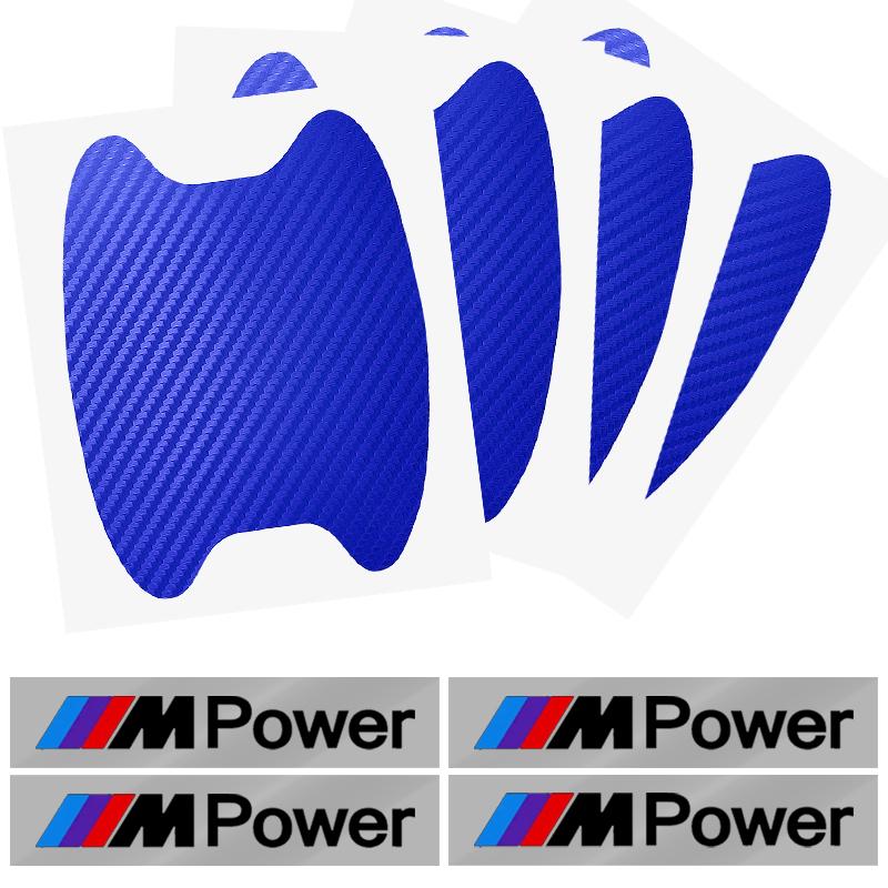 Car Door Sticker Carbon Fiber Scratches Auto Handle Protection Film For BMW M E34 E36 E60 E90 E46 E39 E70 F10 F20 F30 X5 X6 X1 M3 M5 M6 E71 F01 F87