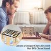 Держатель для шахматных фигур для DIY Силиконовая форма Акриловый 24 отверстия Держатель-подставка для литья шахматных фигур для изготовления игрового набора