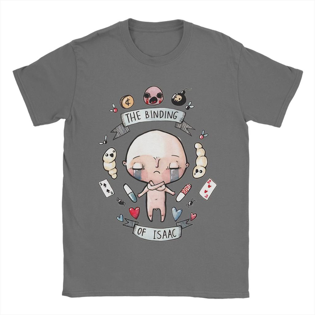 Уникальная футболка The Binding Of Isaac для унисекс с круглым вырезом, хлопковые футболки с коротким рукавом, топы больших размеров