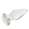 Dia 55mm Transparent Clear Color Tapered End Crystal Glass Quantity Plug
