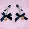 New Adjustable Nipple Clamps With Black Bow And Hollow Golden Bell Perfect For Couple Intimate Play Bedroom Cosplay