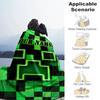 1PC Custom Name "Pixel Art Identity" flannel blanket versatile,all-season throw suitable for the living room,bedroom,camping,travel,and gift