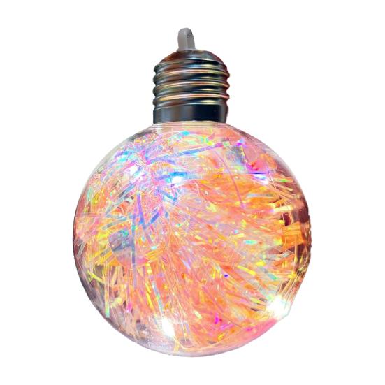 Рождественское украшение LED световые шары мягкое окружающее свечение небьющийся ПВХ праздничные огни праздничный светящийся шар