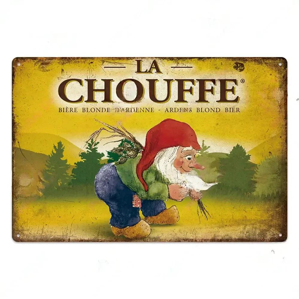 Ретро бельгийский пивной бренд постер винтажный знак металлический знак декоративная табличка для комнаты бар паб человек пещера клуб настенное украшение
