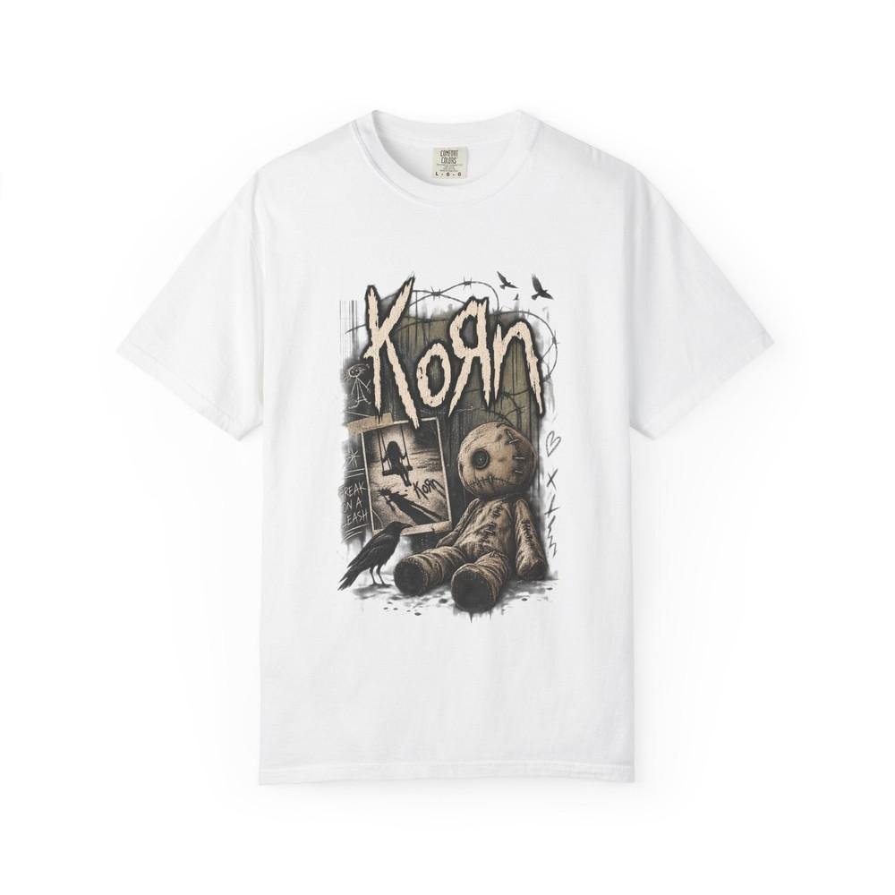 Korn Band Logo Doll Illustration T-Shirt Rock Metal Tee