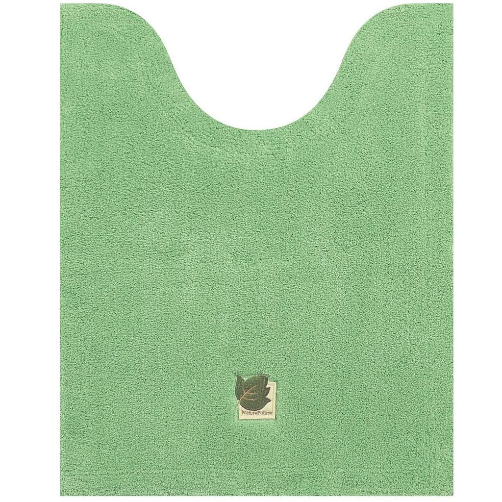 Длинный коврик для туалета Senko Tiny Leaf, 75x60 см, Зеленый, Нескользящая основа