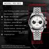 PAGANI DESIGN BB Panda Chronograph Sport Men's Quartz Watches New Stainless steel bracelet 100M Waterproof Wrist watch Men