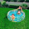 Piscine Gonflable Enfant - Bestway - Transparent Tropical Play - Rond - 170x53 cm - Vinyle durable - Multicolore