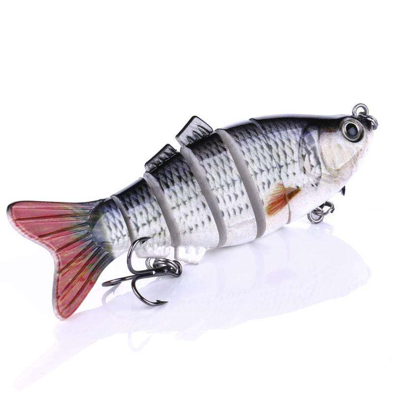 10cm/18g Fishing Lures 12 Colors Multi Segments Jointed Bionic Fake Bait Sinking Wobblers Fishing
