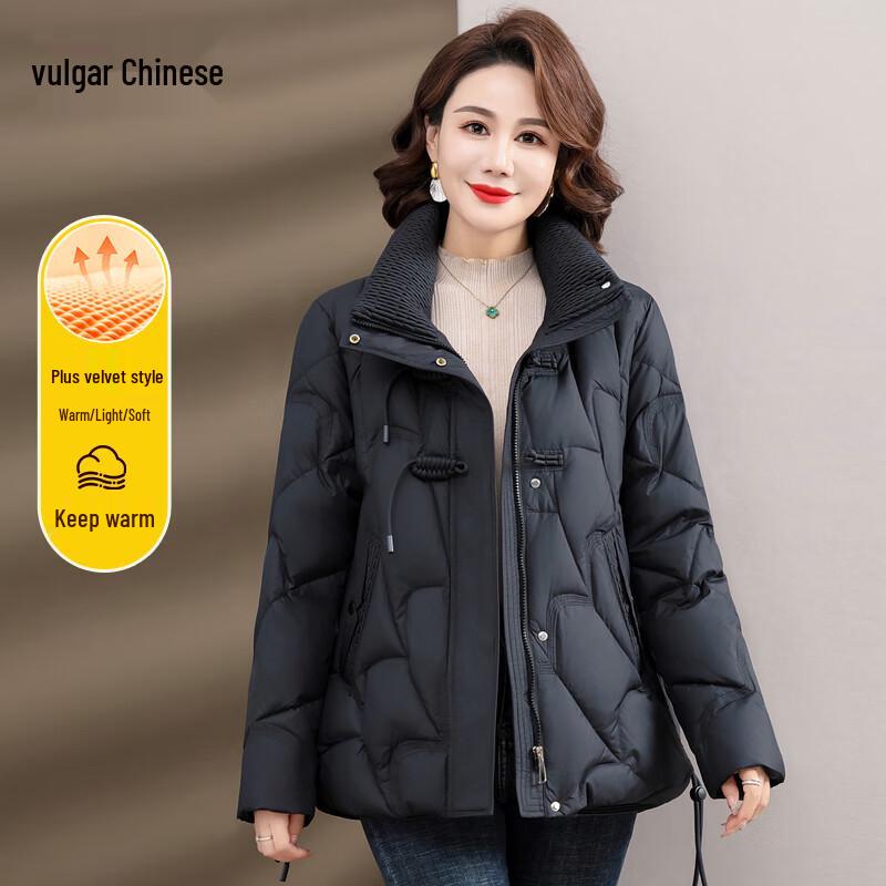 Ronghua Comfort Women's Short Stand Collar Down Jacket