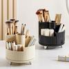 Cosmetics Storage Box Rotating Pen Holder Vanity Table Desktop Makeup Brush Organizer Lipstick Eyeshadow Powder Puff Shelf