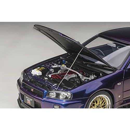 AUTOart Масштаб 1/18 Nissan Skyline GT-R (Р34) Версия диска BBS LM V-Spec II, Цвет Midnight Purple III, Готовое изделие