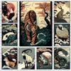 Asian Animals Zodiac Signs Japan China Prints Poster Canvas Painting Modern Wall Art Pictures for Living Room Bedroom Home Decor