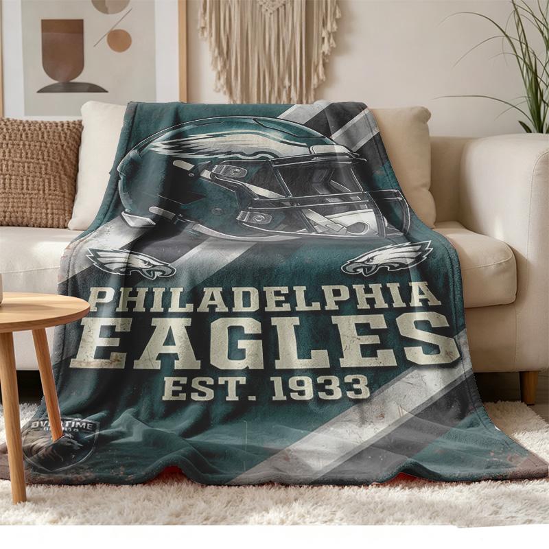 Philadelphia Eagles Soft and comfortable flannel Suitable for sofas living rooms outdoor camping travel and also makes a great anniversary gif