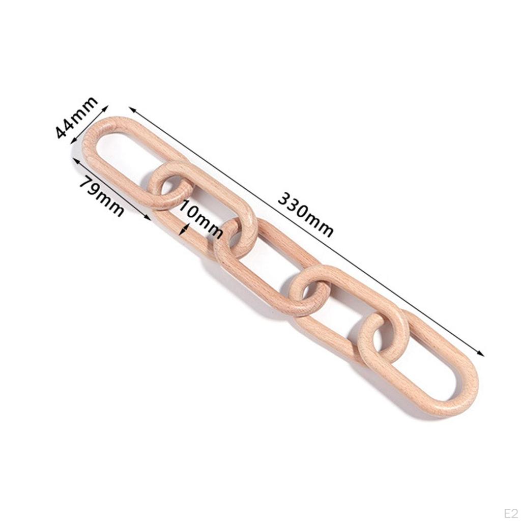 Декоративная 5-звенная деревянная цепочка, узел, украшение дома для семьи