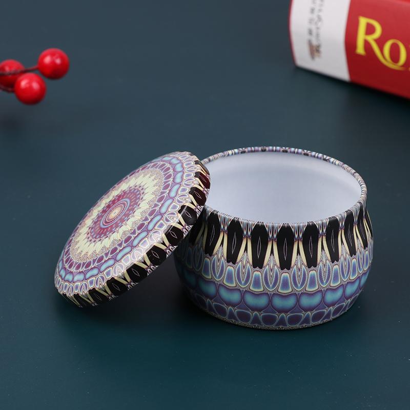 Vintage Candle Tin Can Candy Cookie Storage Box Dry Spice Storage Jar Suitable DIY Candle Cosmetic Ointment Making Christmas