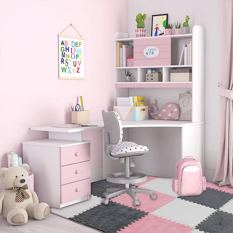 10 ШТ. Мягкий Плюшевый Игровой Коврик для Активностей Многоразовый ЕВА-Пена Пазл Ковер Детская Комната Сохраняет Тепло Нескользящий Напольный Коврик Моющийся 30*30*1СМ