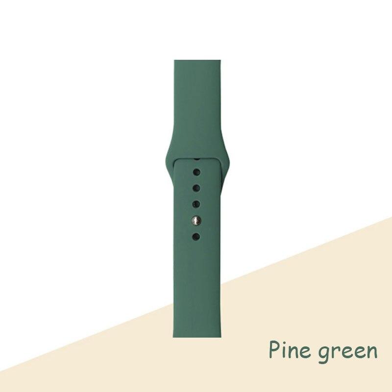 Силиконовый ремешок для браслета Apple Watch 44 мм 40 мм 38 мм 42 мм ремешок для часов Apple Watch Band Correa для Iwatch Series7 6 Se 5 4 3