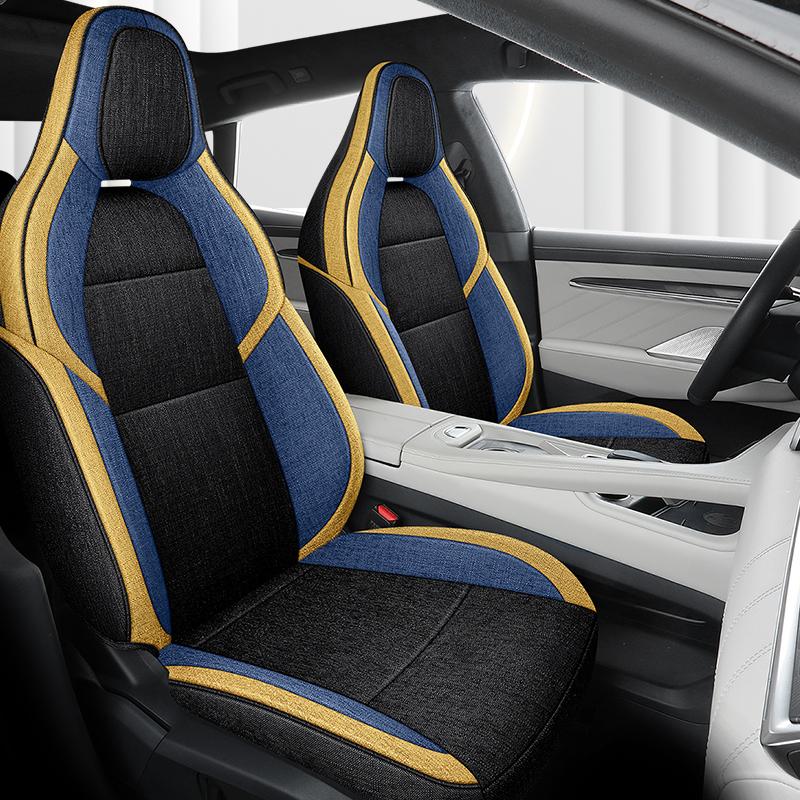 Чехлы на автомобильные сиденья для Zeekr 001, не подходят для использования в других моделях, чехлы на сиденья из высококачественного хлопка и льна.