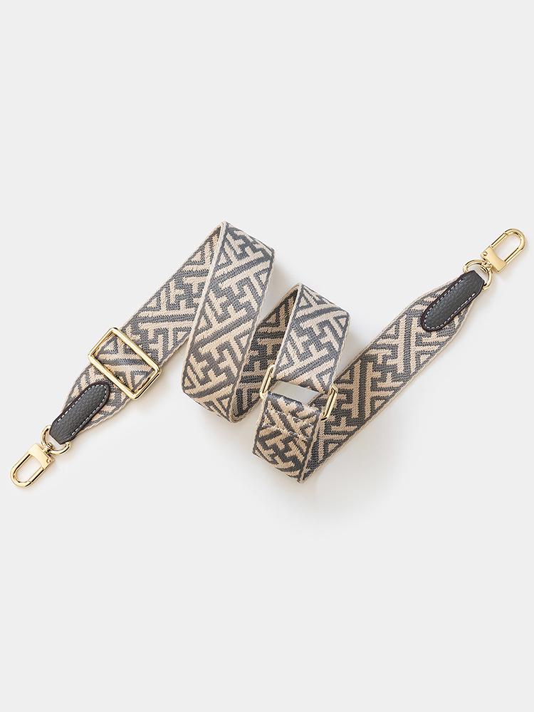 Snowflake Pattern Adjustable Wide Shoulder Strap Crossbody Handbag Strap in European and American Style