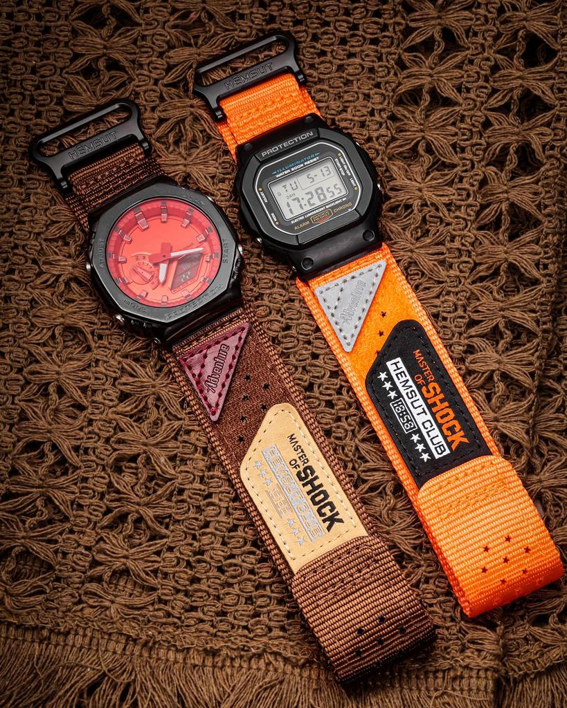 Ремешок на липучке для часов Casio 16 мм нейлоновый ремешок Casio мужской G-Shock GM-2100B, GD-100/110/120/350, GW-S5600/5600/B5600/M5600,