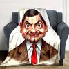 Mr Bean'S Adventures Flannel Blanket Super Soft Warm Cozy Blanket For Sofa Bed Office Travel Allseason Home Decor Gift