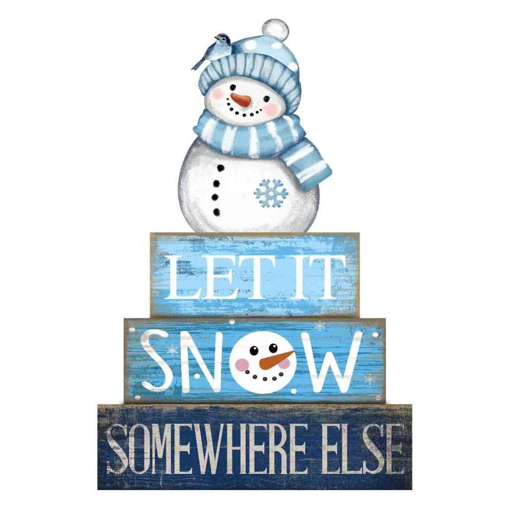 4Pcs Football Table Decorations Football Tiered Tray Decor Sport Game Centerpiece Sign Decorative Rugby Stack Block Gift for Fans Club Tailgate