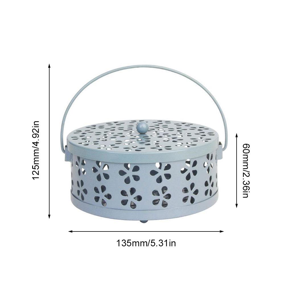 Iron Mosquito Coil Holder Portable Incense Holders Incense Burner Holder Home Insect Repellent Anti-Mosquito Decoration Crafts