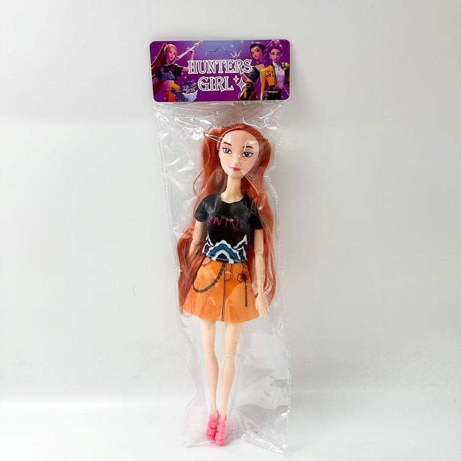 30см K-Pop Охотники на демонов Аниме K-pop Девичья группа Мультяшные Руми Зои Мира Фигурки Виниловые фигурки Модельные куклы Девочки Рождественский подарок