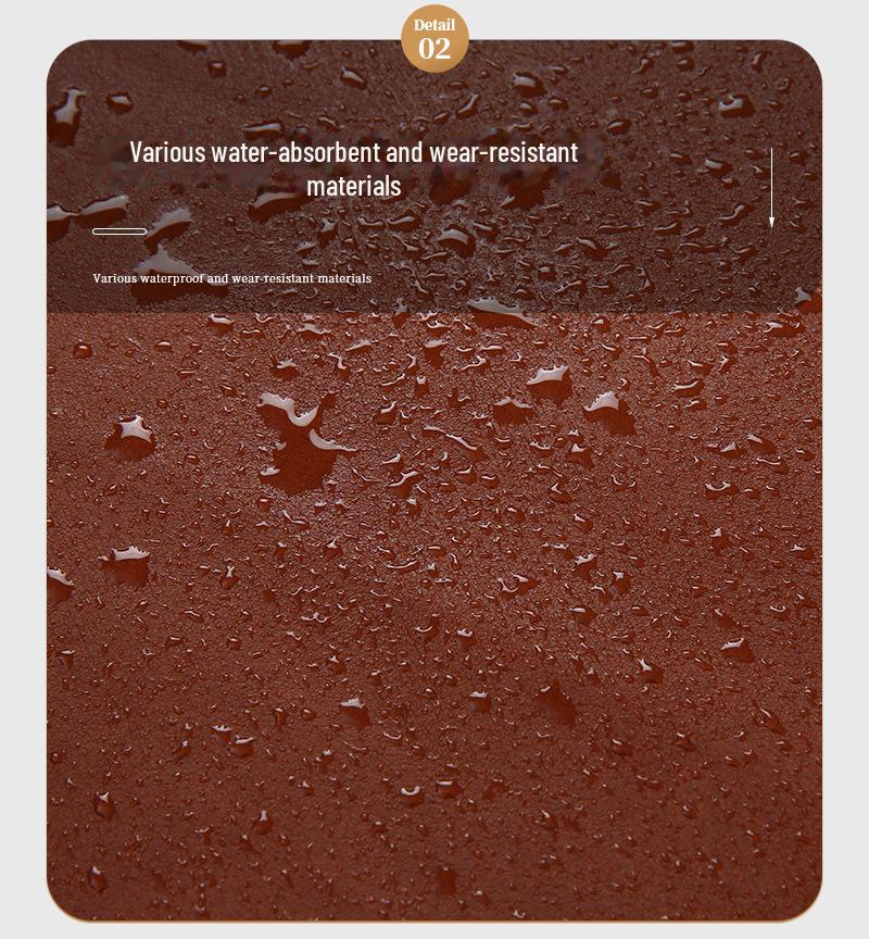 PU Faux Cowhide Grain Yoga Mat Fabric: 0.65mm Microfiber with Absorbent, Breathable Velvet Lining