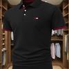 Men's Casual Lapel Polo Shirt Lightweight Wrinkle Resistant Short Sleeve Work Shirt for All Occasions