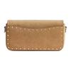 Coach Baguette 20 Studded Suede Leather Trimmed Glove Tanned Leather Bag Women Shoulder Bag Earth-Yellow CU712-LHNM5