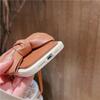 Чехол для телефона из искусственной кожи с 3d милым бантом и ремешком для Iphone 11 12 13 Pro Xs Max X Xr 7 8 Plus, мягкая модная роскошная задняя крышка