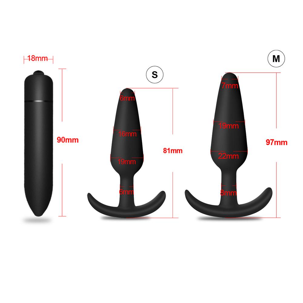 Anal Plug Massager Gay Anal Butt Plug Stimulator Masturbation Tools Dildo Penetration Anal Vibration Toys for Adults Anal Toy