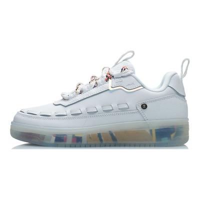 Li Ning CF Classic Casual Low-Top Skate Shoes Women Sneakers White AGCP232-16