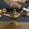 Vintage Aladdin Lamp Fairy Tale Home Desk Ornament Decor (Ancient Copper)