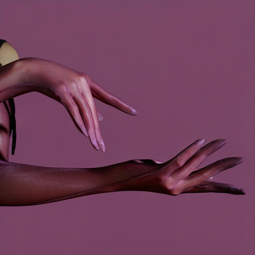 3D Ультратонкие 500-контактные Перчатки с Пятью Пальцами Масляный Блестящий Высокоэластичные Обтягивающие Перчатки в Стиле Чулков Женские Модные для Вечеринки Ночного Клуба