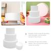 4pcs Foam Cake Bakery Practice Cake Prop for Decorating Foam Fake Cake Foam Cake Dummies Foams Cake Model