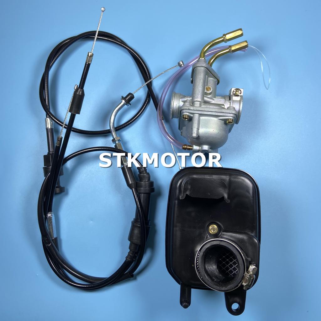50CC Carburetor Carby With Air Filter Throttle Cable Choke Cable for Yamaha PeeWee PW50 PW 50 PY50 YZinger 50 YZINGER BIKE