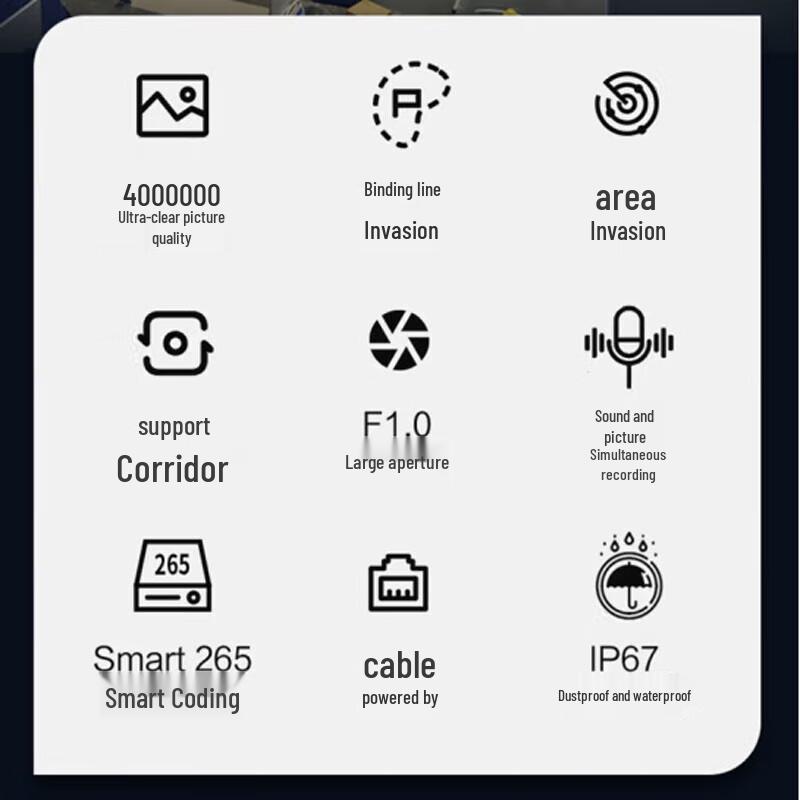 Dahua 4MP Full-Color Warm Light Starlight IP67 Indoor/Outdoor Security Camera