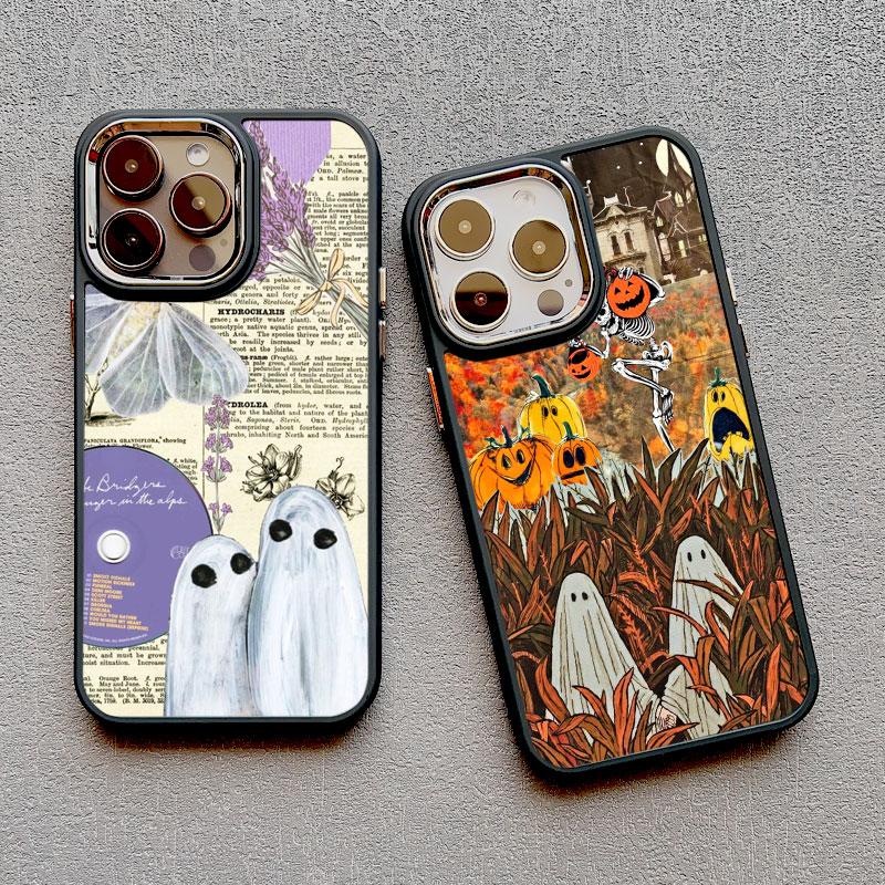Модный креативный чехол для телефона с изображением призрака для iphone 16 15 14 11 13 12 Pro MAX задняя крышка X XS XR max 7 8 Plus Чехлы матовый корпус